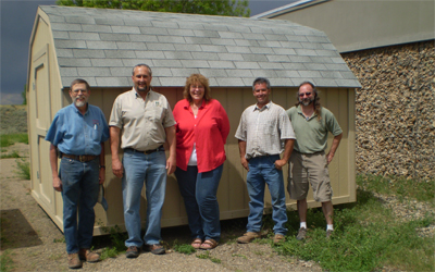 FCBA Donates shed to WINGS Shelter