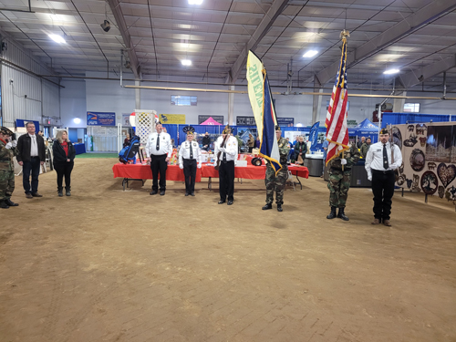 Presentation of the colors at the 2023 Home & Garden Show